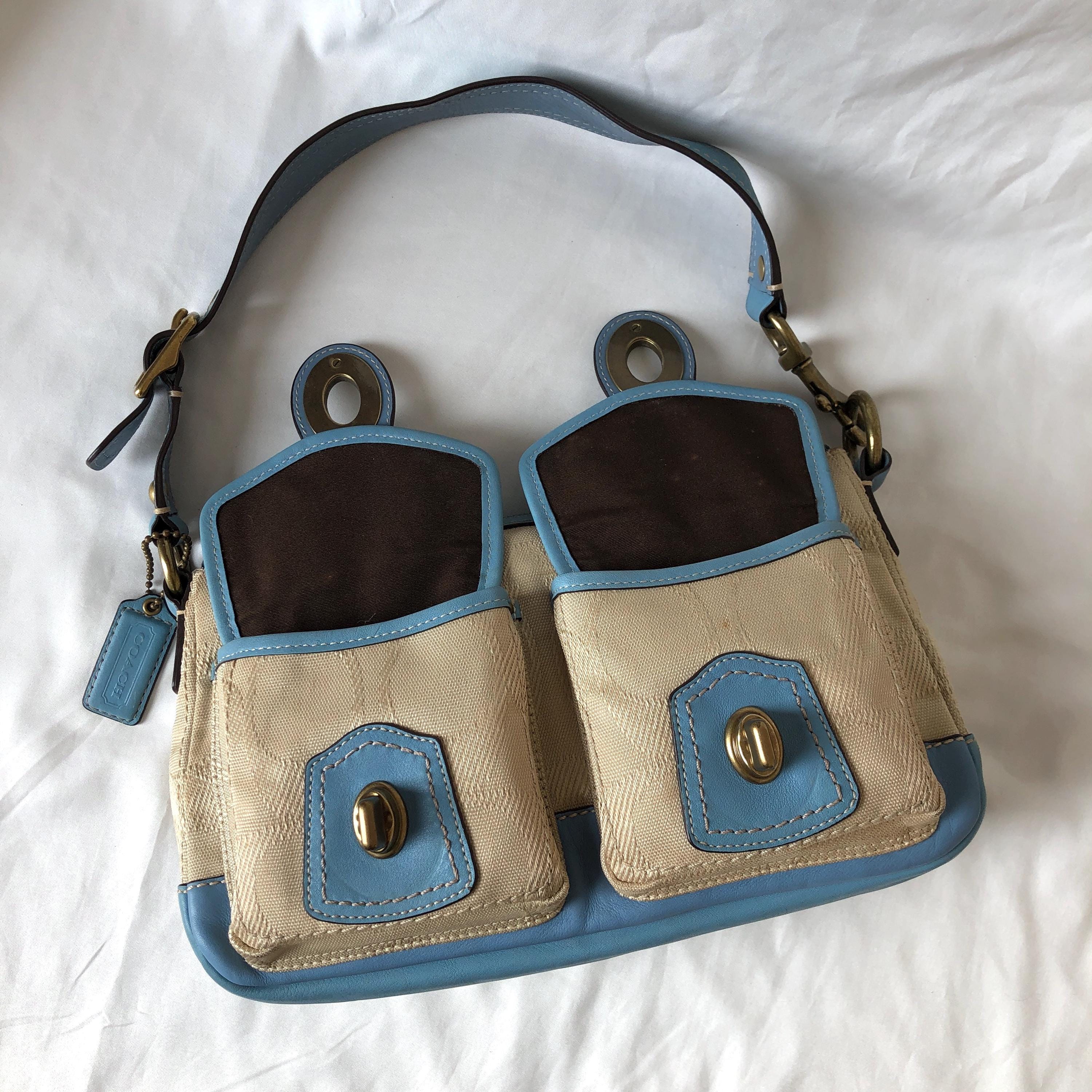 Coach Legacy F13102 65th Anniversary Signature Cream Blue