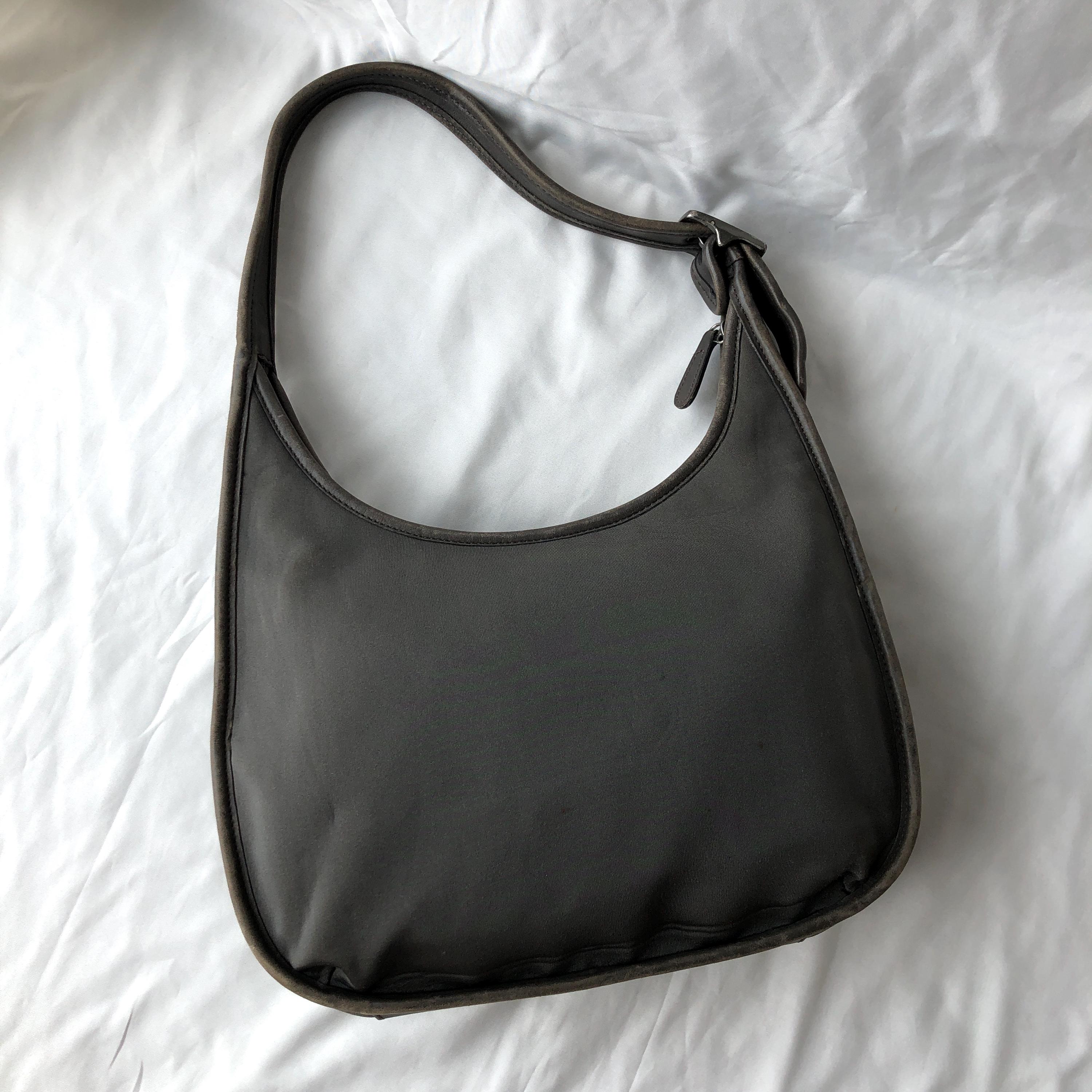 Vintage Coach Ergo Neo Pocket Zip 6203 Dark Grey Shoulder