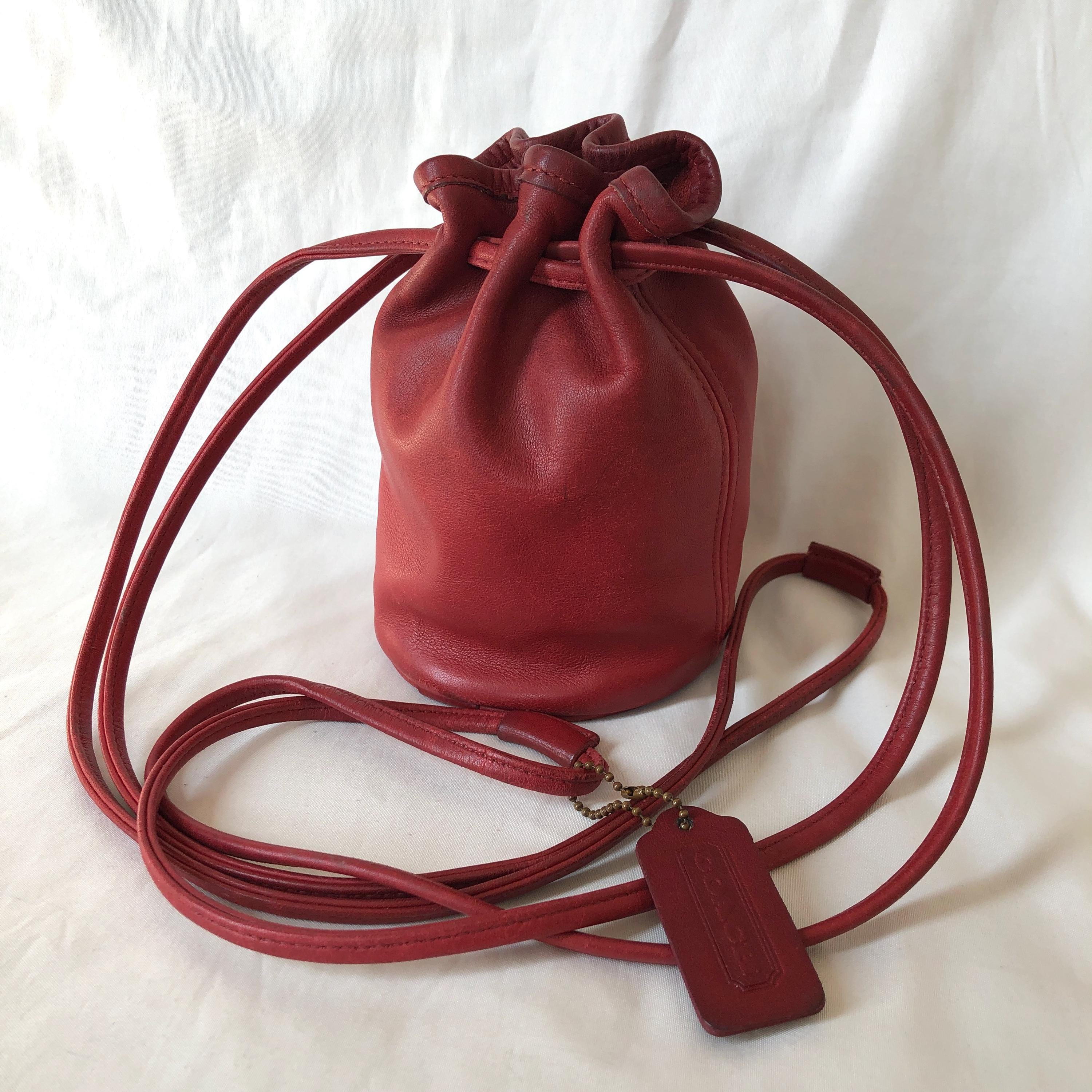 Vintage Coach Drawstring Bag - Etsy