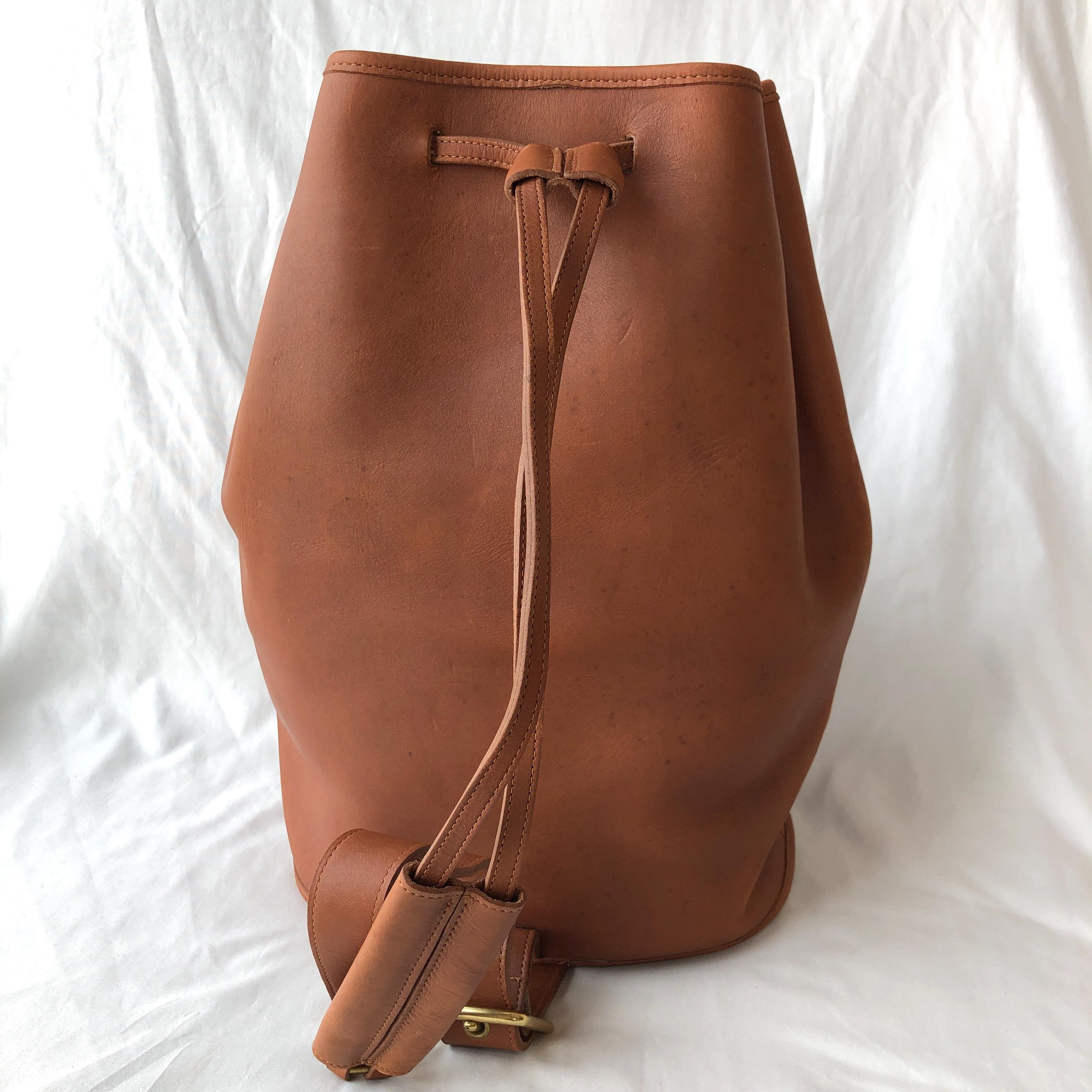 Vintage Coach the Sling 9929 British Tan Brown Leather Bag Made in