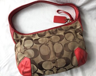 バッグ old coach Ergo hobo red leather bag y2k old coach Ergo hobo red leather bag y2k