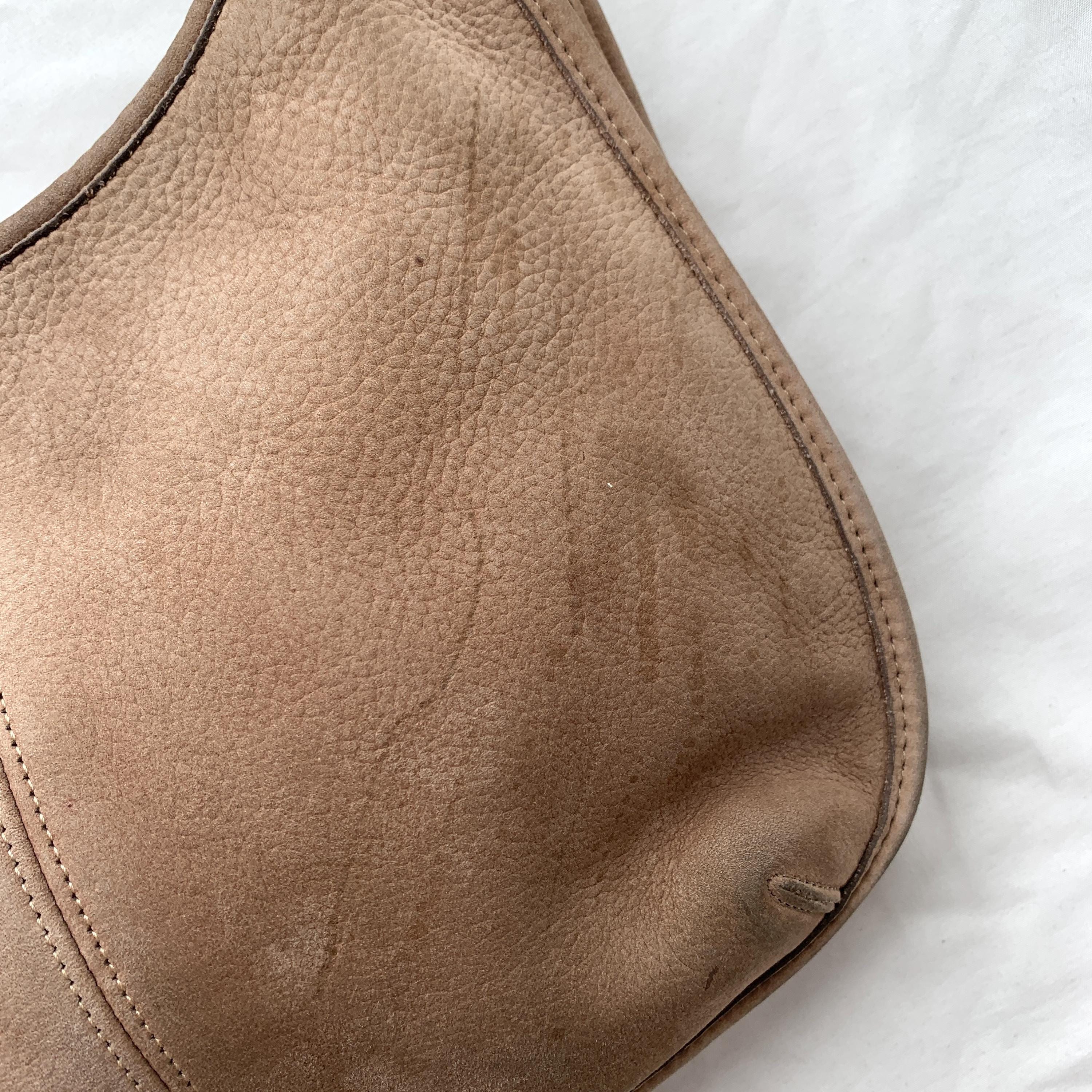Vintage Coach Ergo Zip Nubuc Bag in Sand 4398 Made in USA 1997 - Etsy