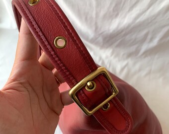 Vintage Coach Duffle Sac 9085 Red Leather Bag Made in USA 1996 - Etsy