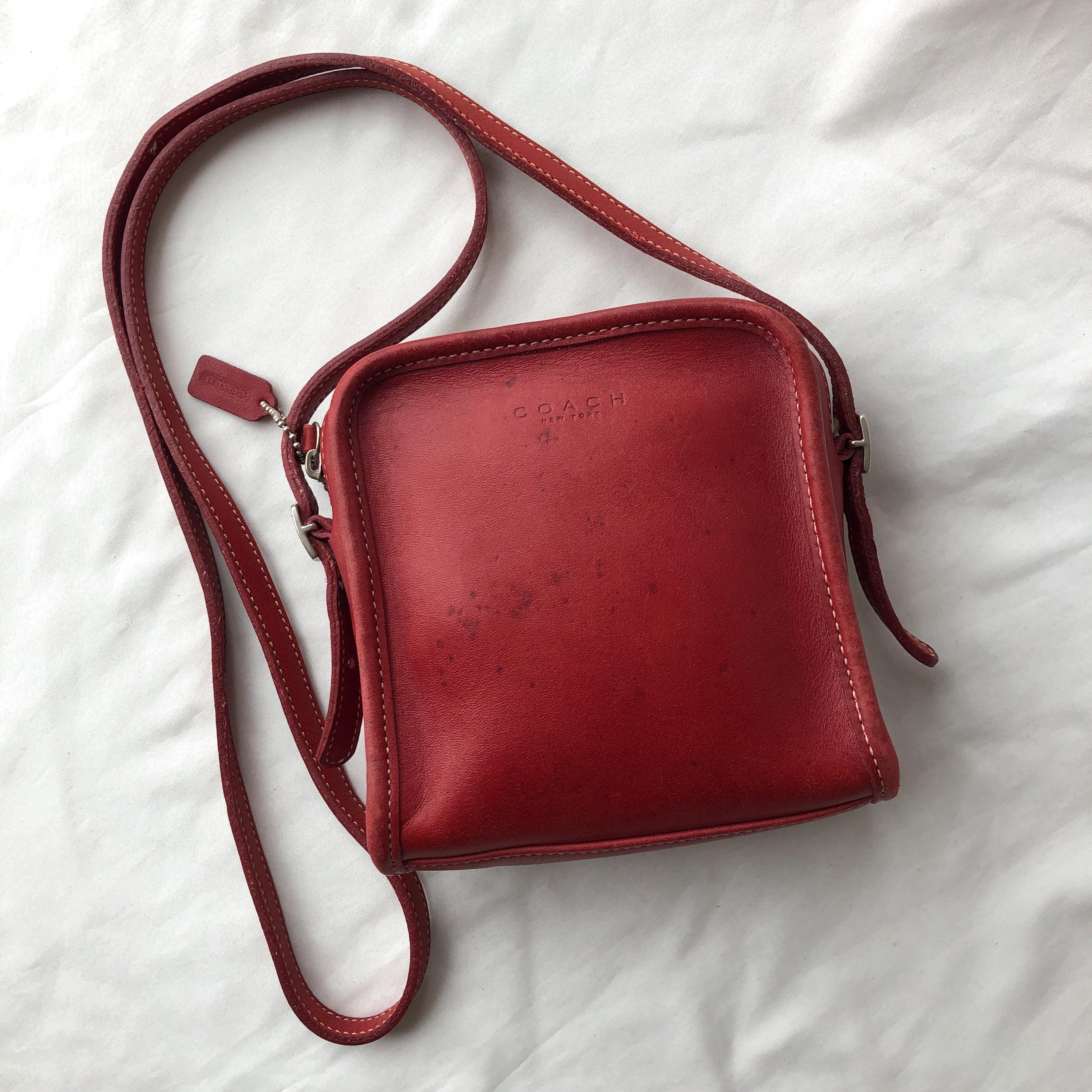 Cole Crossbody Leather Plum Crossbody Bag Vintage Coach Bellini