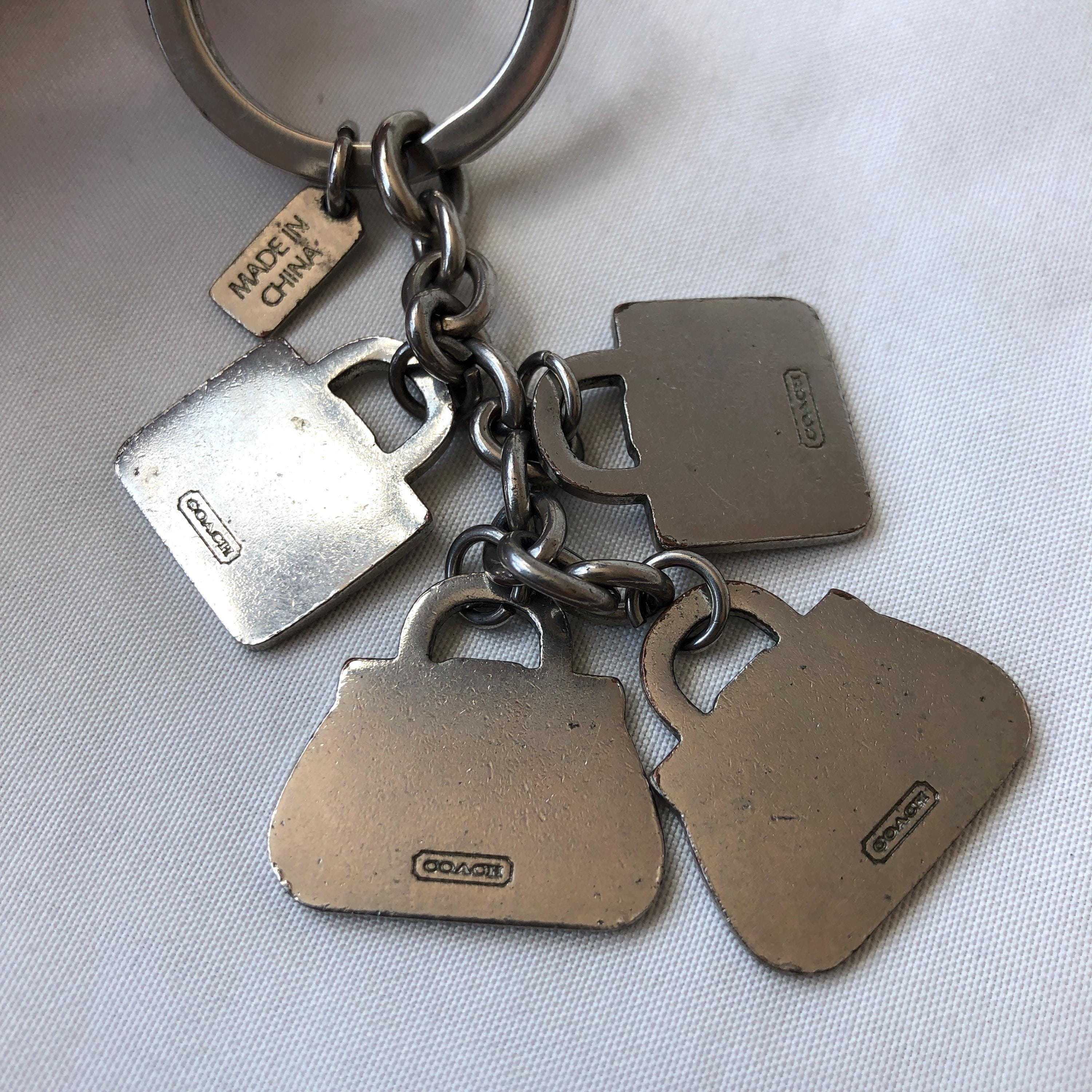 小物 Coach Soho buckle photo key holder Coach Soho Buckle Bag Charm Keyring Key Chain Fob - Etsy