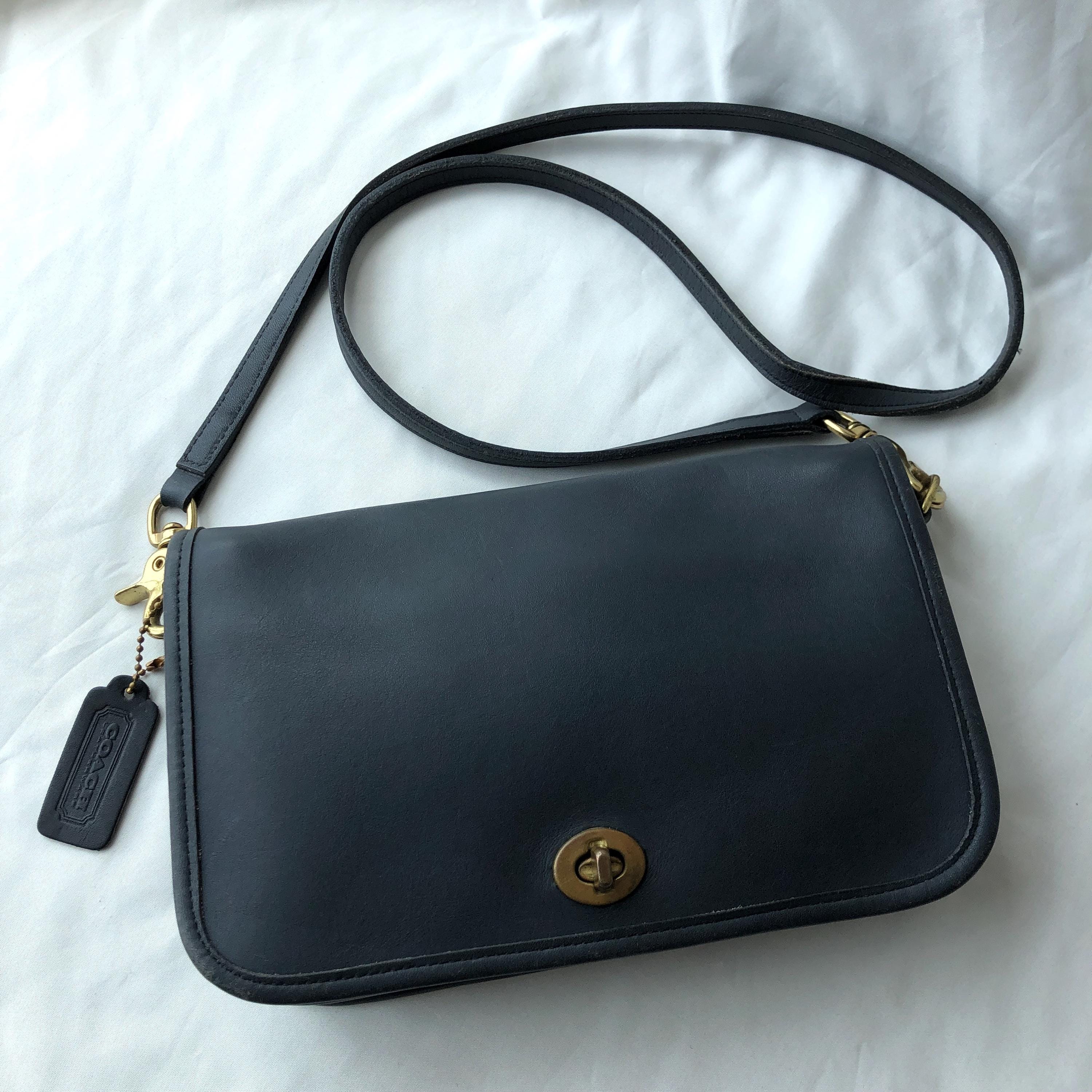 vintage coach purse black Z-4157 | eBay