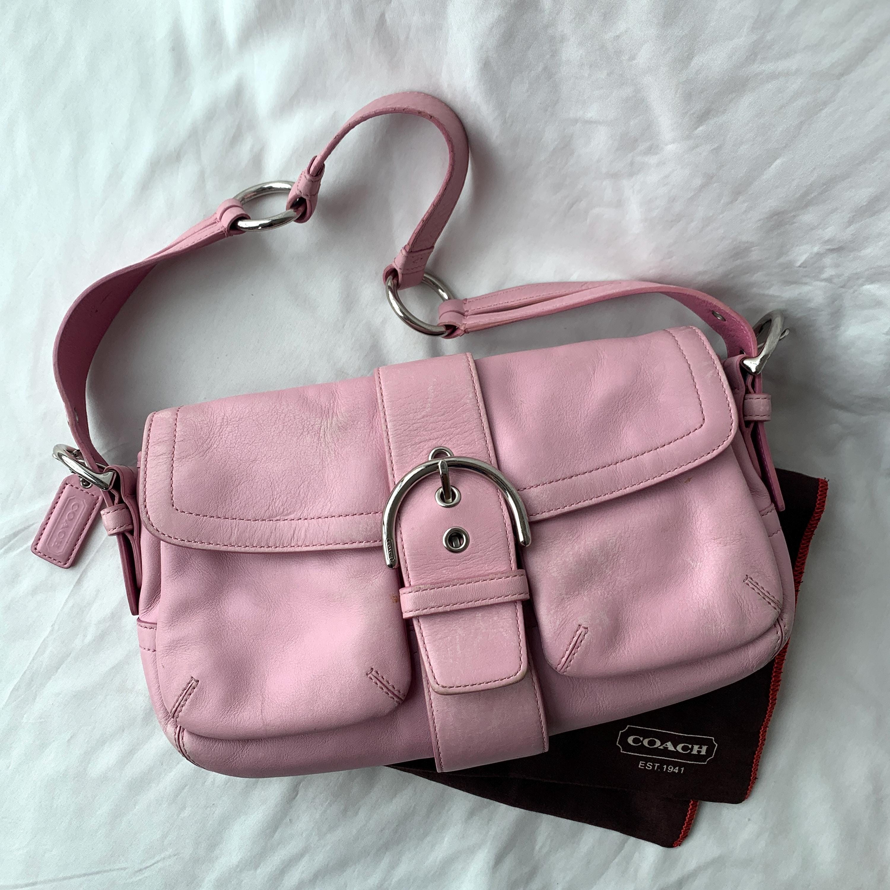 Vintage coach bag pink - Etsy 日本