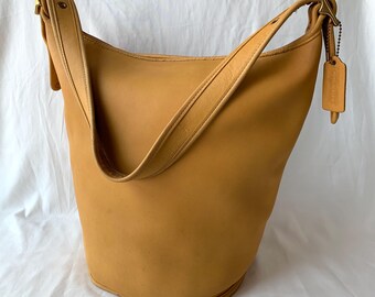 Vintage Coach Duffle Sac 9085 Red Leather Bag Made in USA 1996 - Etsy