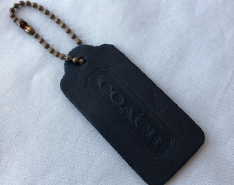 コーチ ヴィンテージ シグネチャー ブラウン レザー＆真鍮 キー