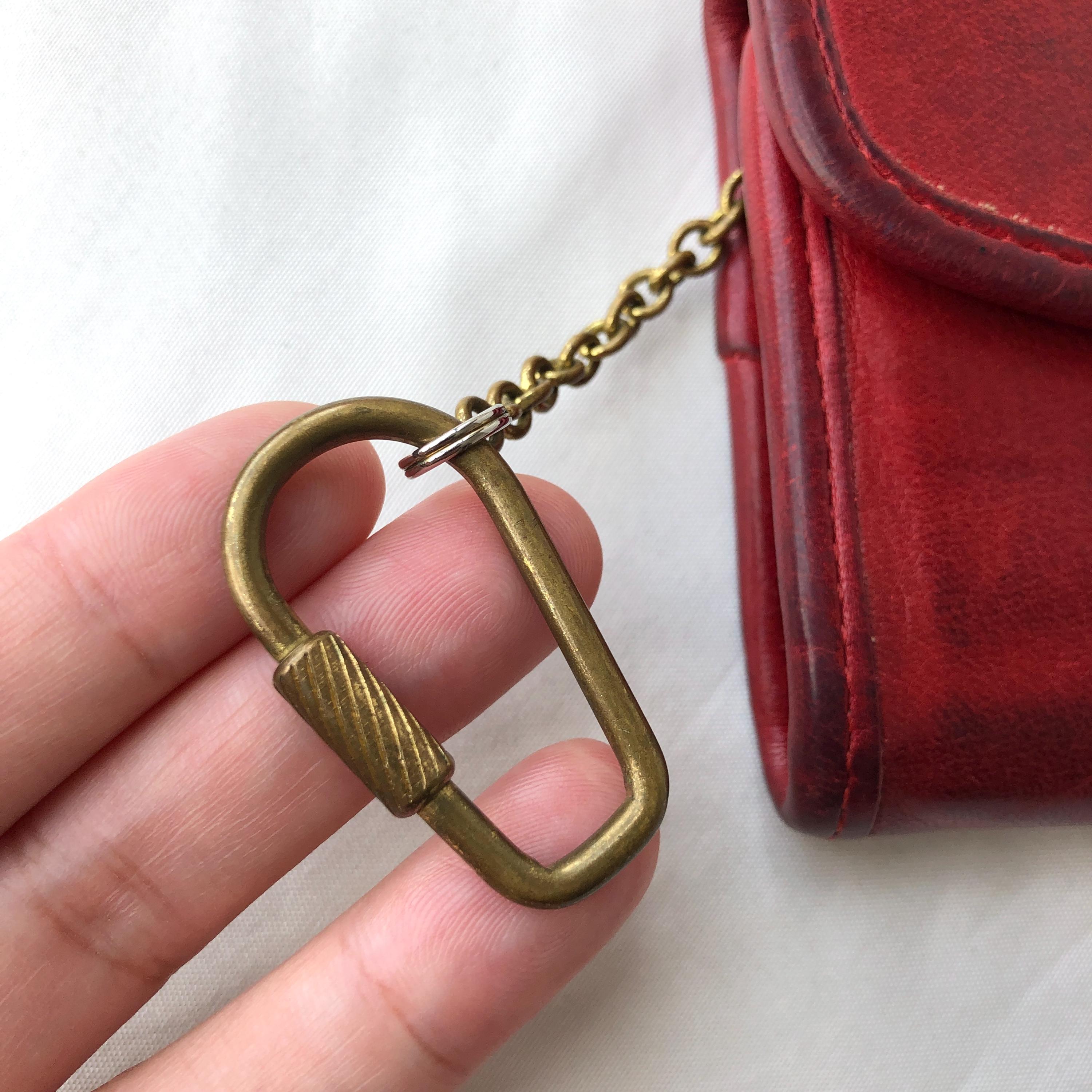 小物 OLD COACH 7219 MULTI FUNCTION PURS RED COACH VINTAGE RED LEATHER MULTIFUNCTION WALLET 7219 EUC | eBay