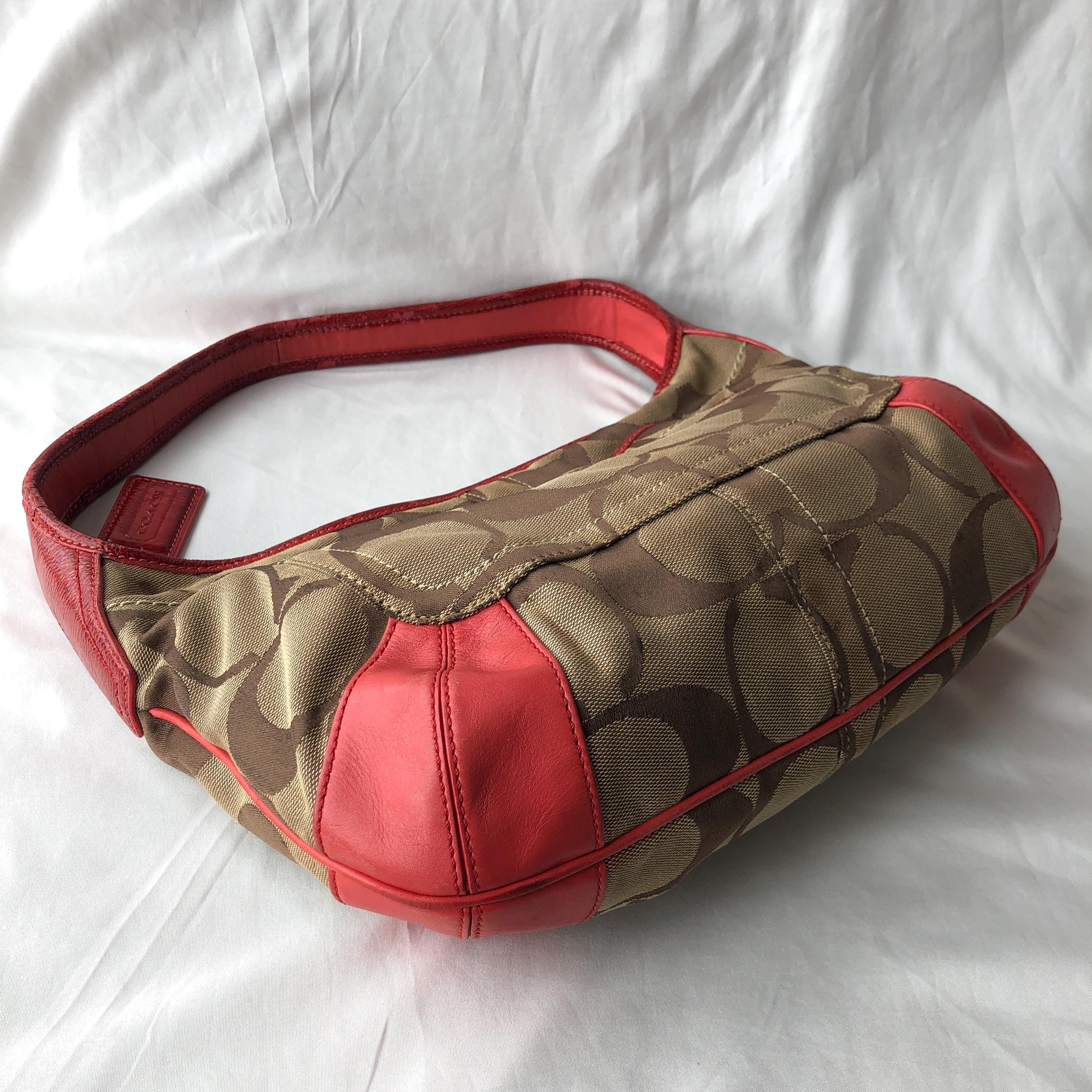 バッグ old coach Ergo hobo red leather bag y2k old coach Ergo hobo red leather bag y2k