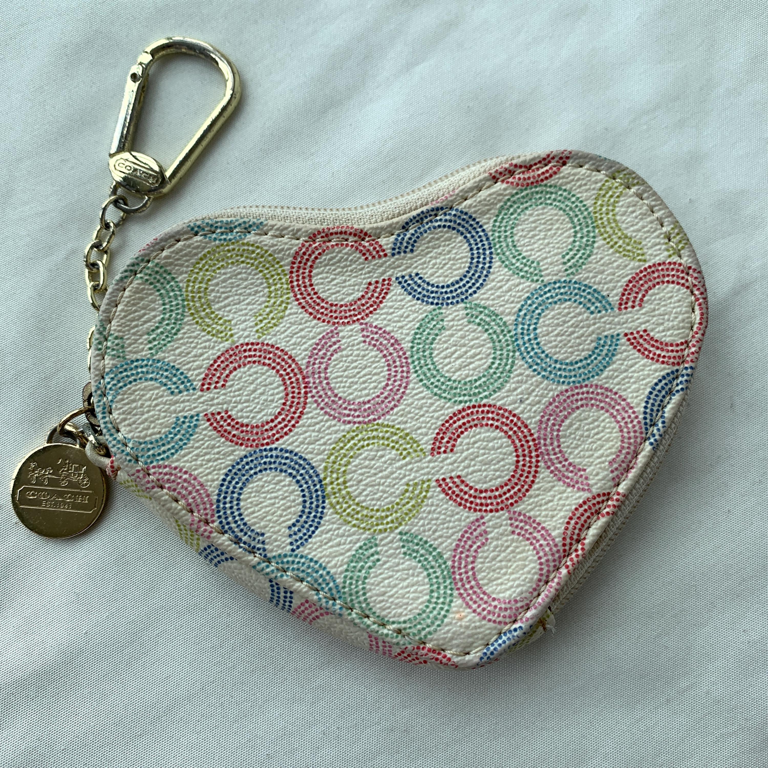 Coach Heart Coin Purse - Etsy