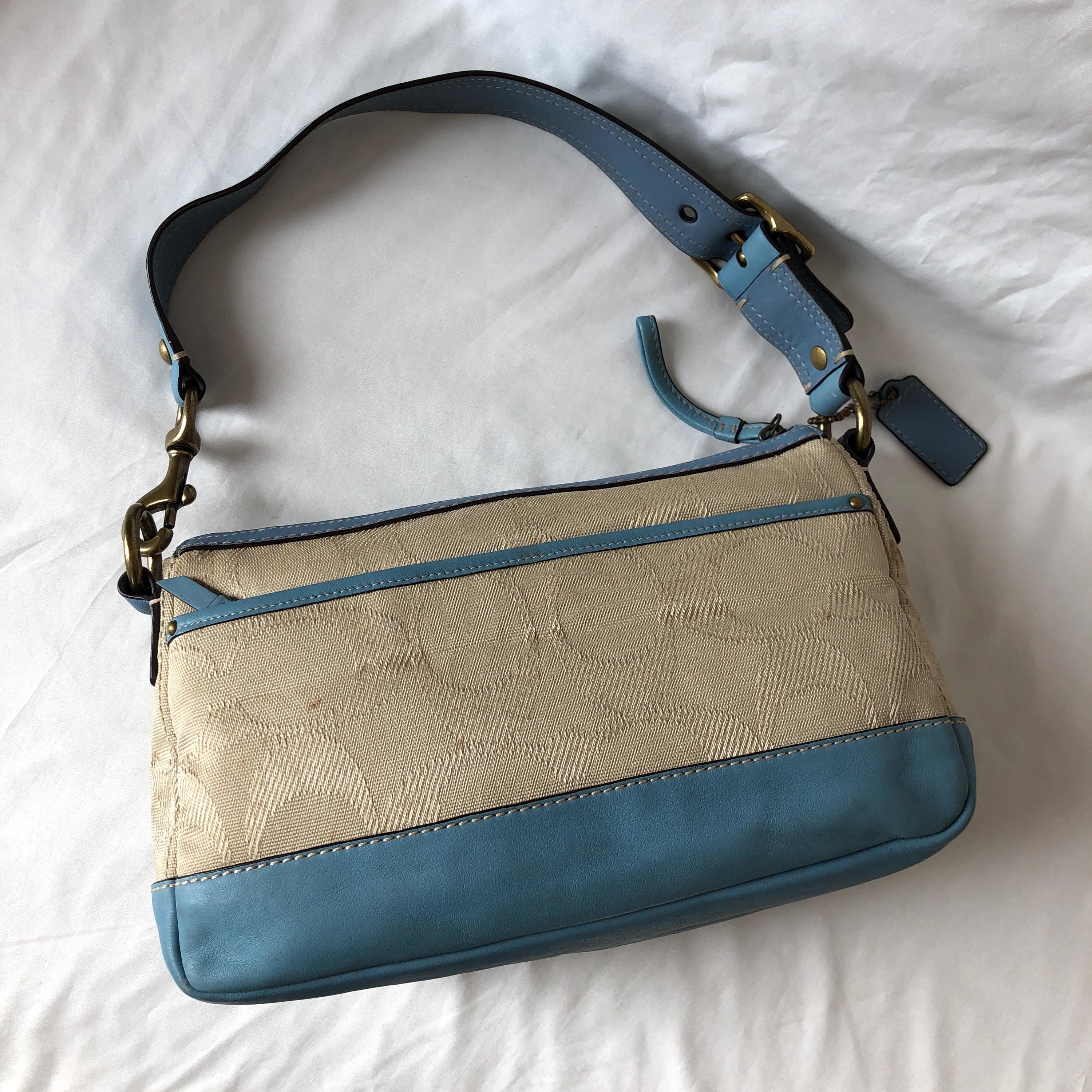 COACH レガシー 65th ショルダーバッグ シグネチャー ブルー y2k COACH レガシー 65th ショルダーバッグ シグネチャー ブルー y2k