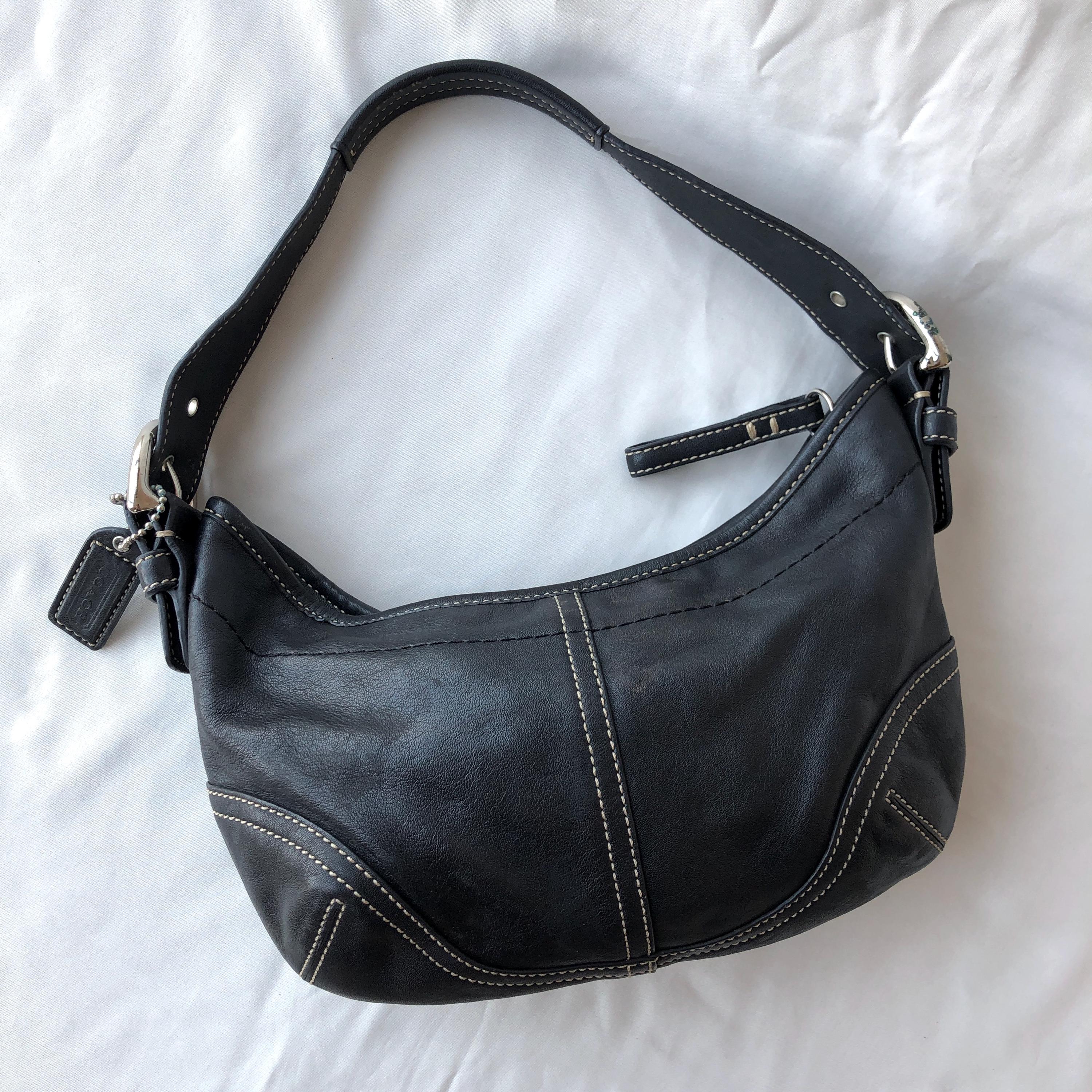 Coach Y2k Leather Bag Small - Etsy Coach Y2k Leather Bag Small - Etsy