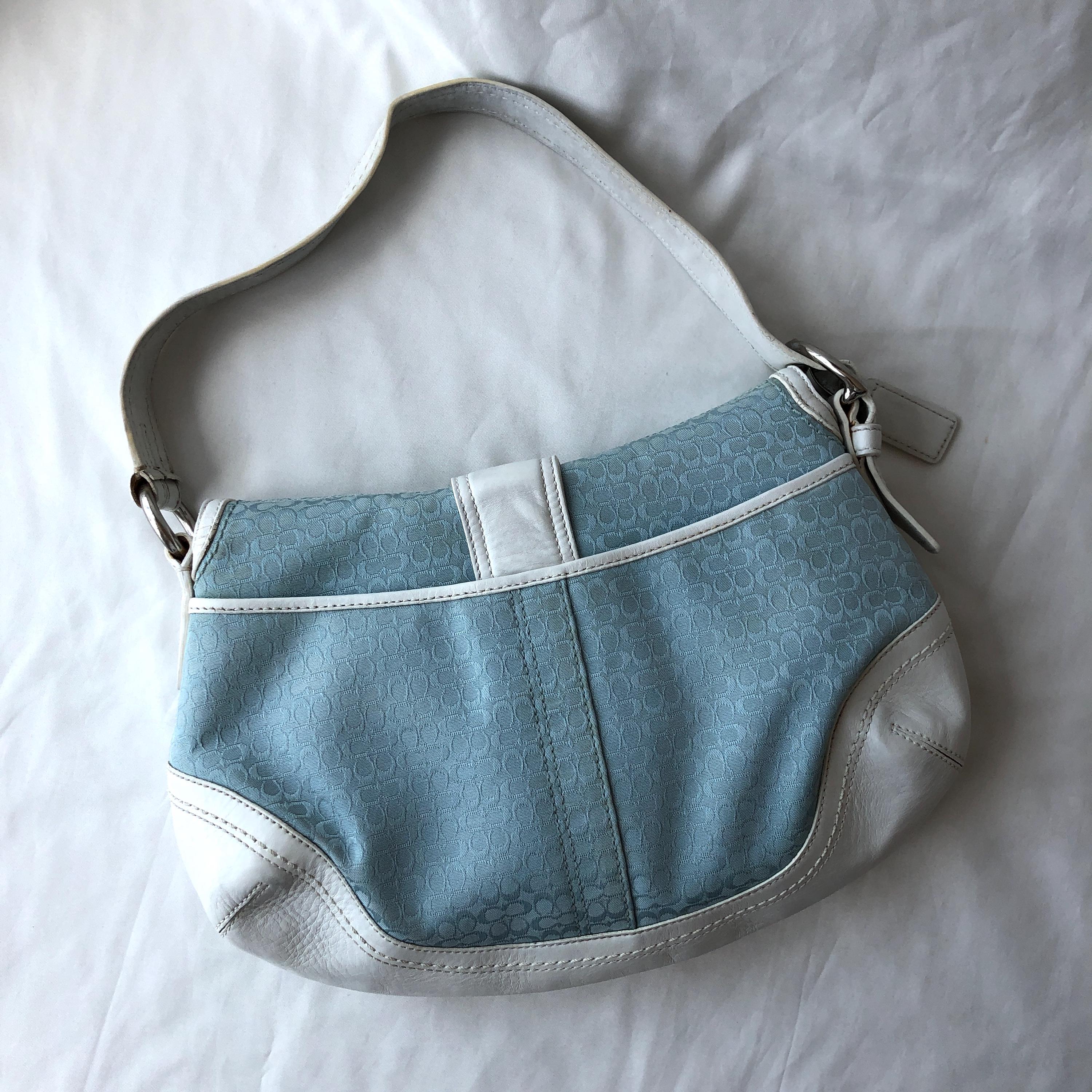 COACH コーチ　ワンショルダーバッグ　ソーホー　F10926 Coach F10926 Vintage Soho Black Leather & Signature C Canvas