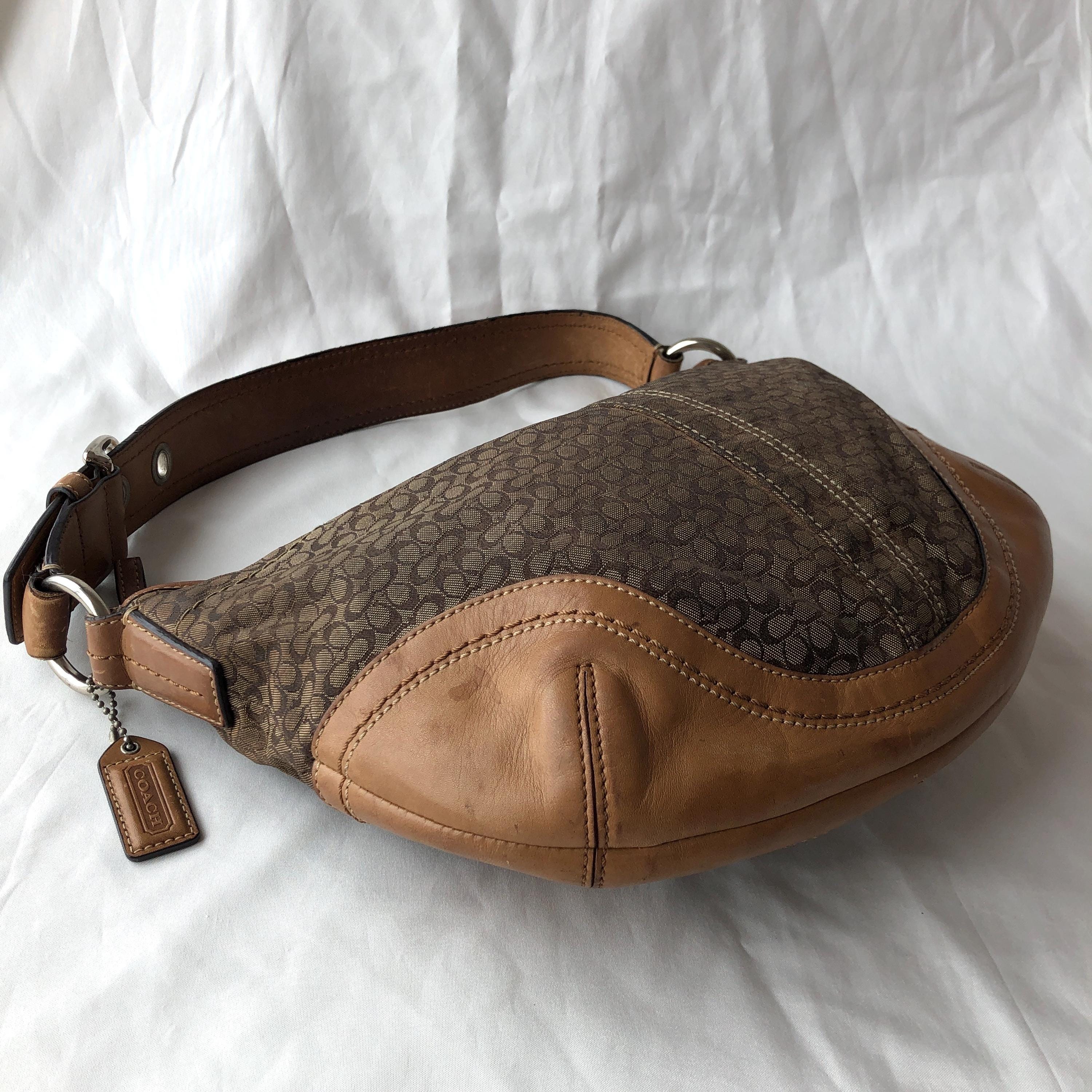 コーチ ソーホー F10924 ブラウン シグネチャー キャンバス