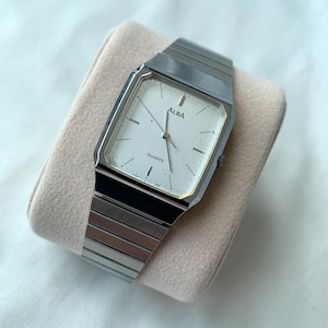 Vintage Seiko Alba Tank V515-5290 Unisex Japan Quartz Watch 28mm