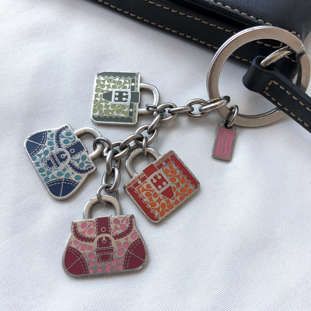 小物 Coach Keyrings Mini Hobo Ergo Bag Charm Coach Mini Hobo Ergo Key Chain keyring Bag Charm Blue | eBay