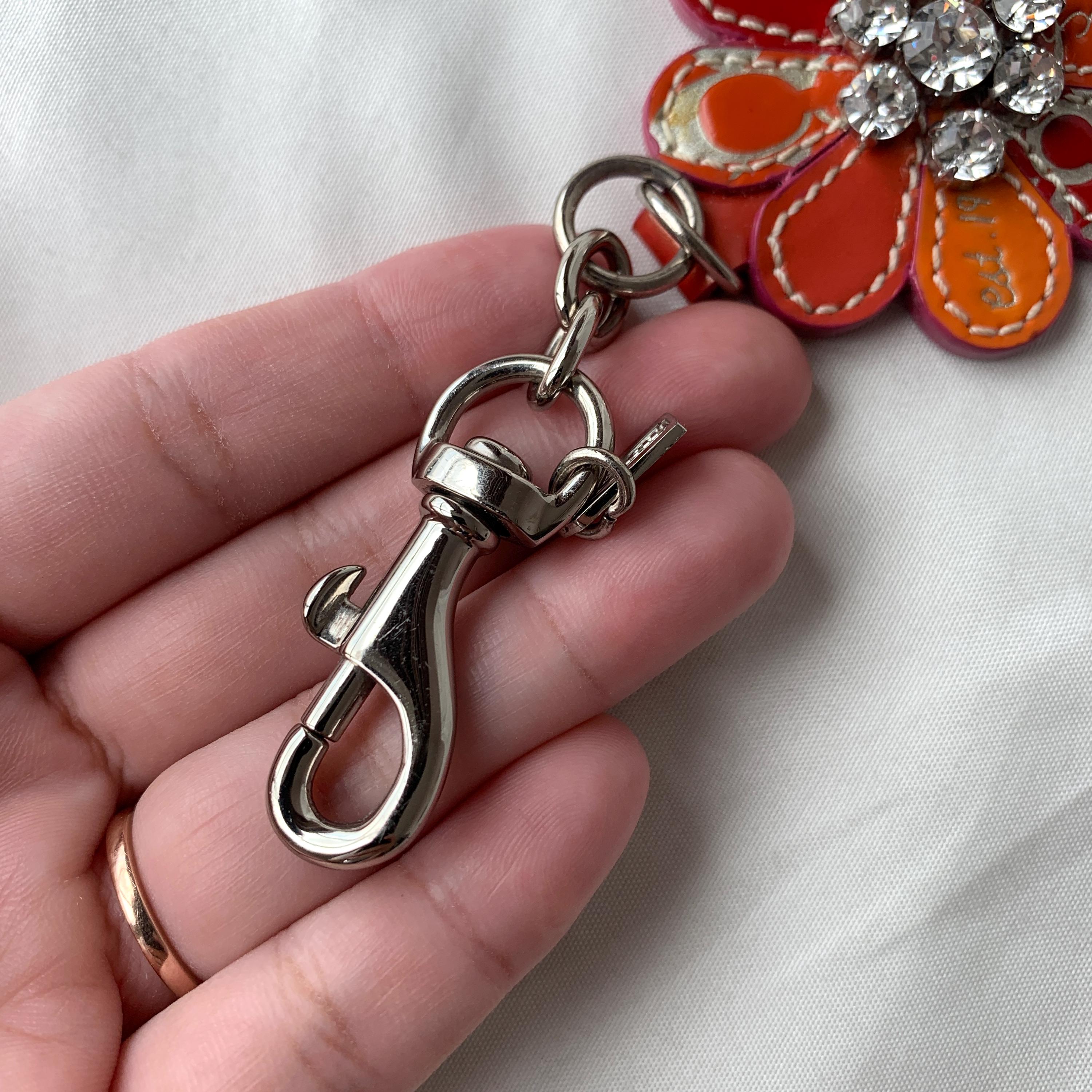 Vintage Coach Y2K Leather Flower Keychain Bag Charm - Etsy Canada