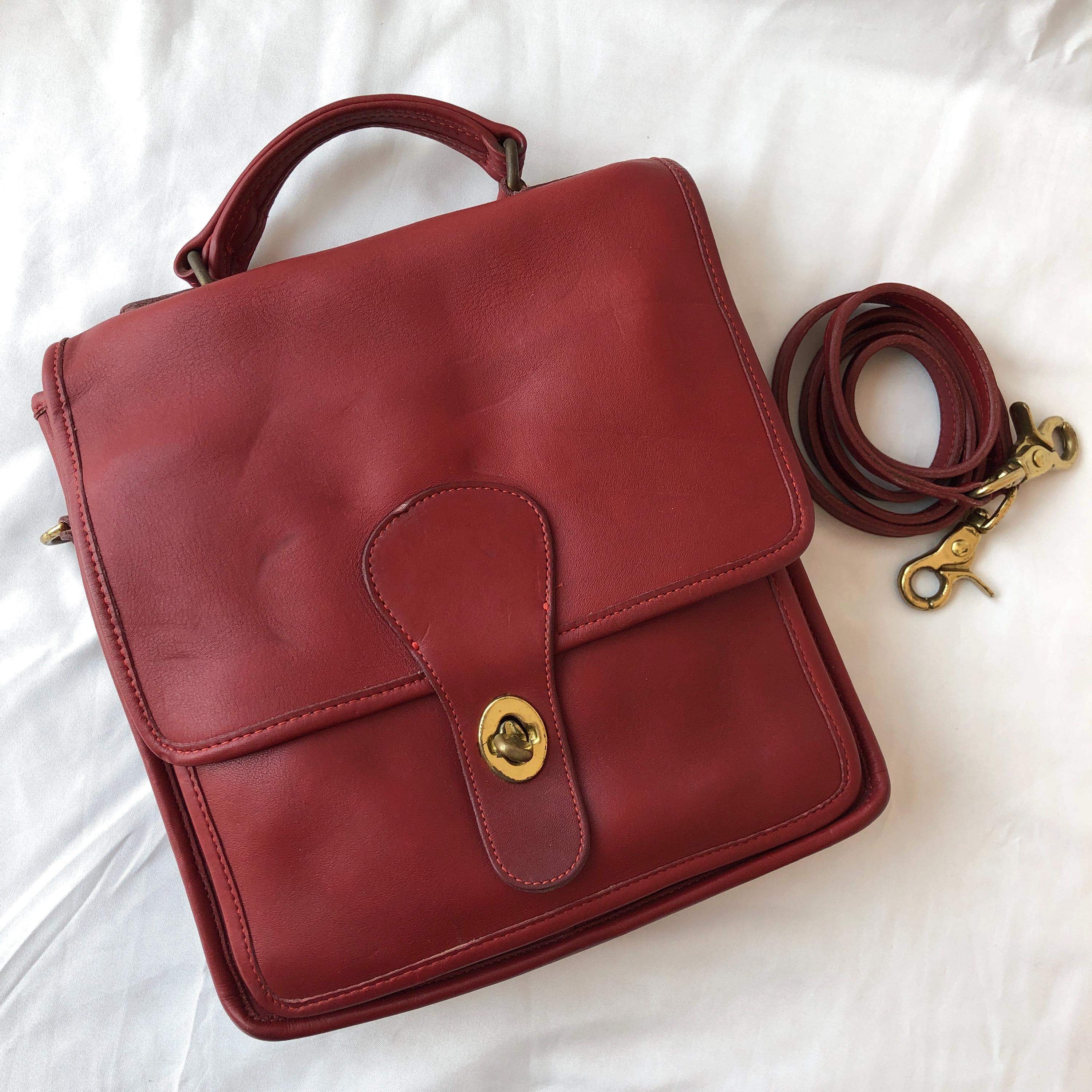 Vintage coach Leather Backpack red Coach Leather Backpack - Red Backpacks, Handbags - CCH112310  main image 2