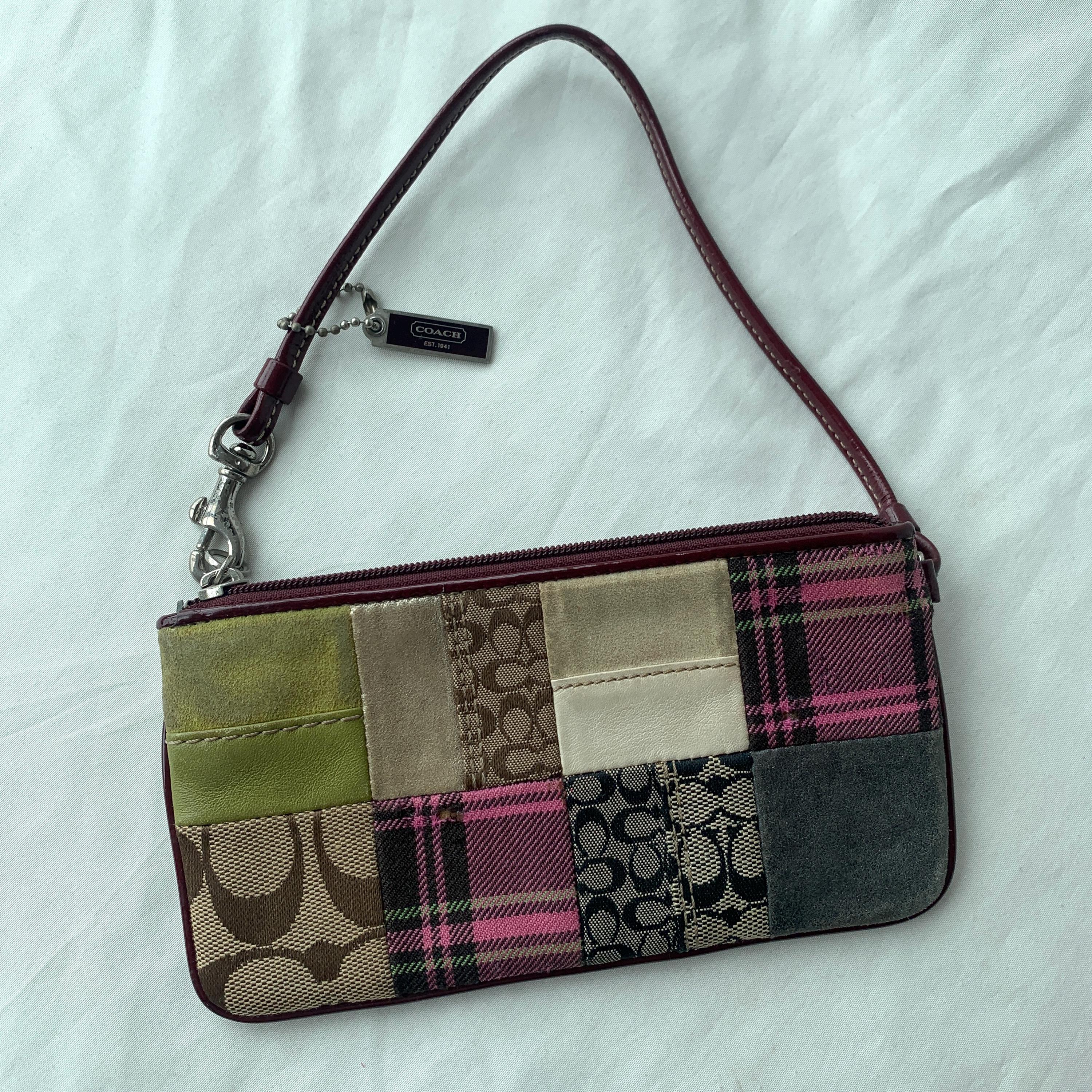 小物 Y2K COACH Patchwork Hamptons Long Wallet 小物 Y2K COACH