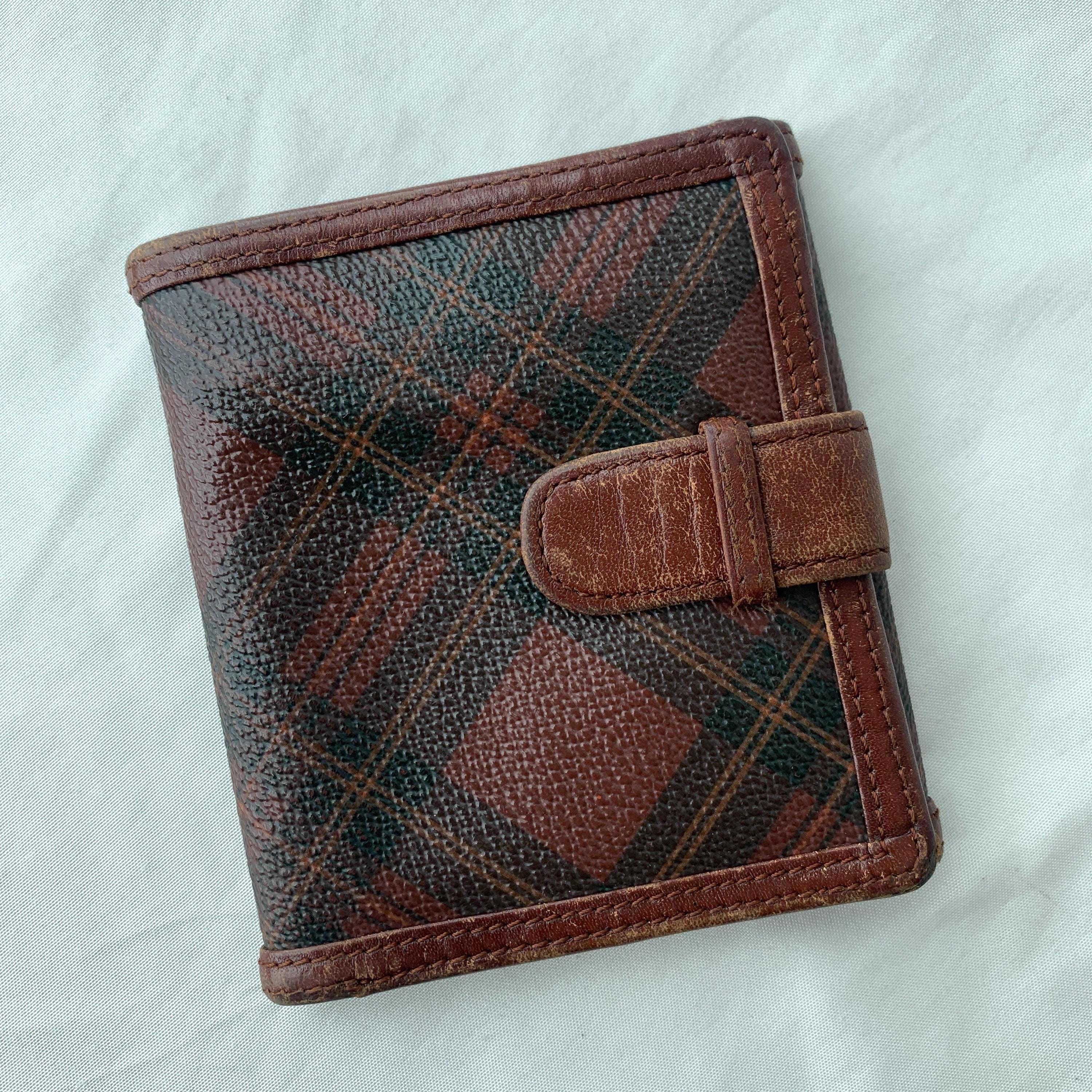 Polo by Ralph Lauren Plaid Case with Tan Leather Trim Vintage 90s Polo Ralph Lauren Plaid Doctors Bag ? I really  main image 3