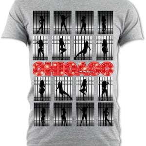 Chicago the Musical Unisex Cotton Tee, Broadway, West End Gift, Theater Lover Tee, Casual Fashion, Gift for Friends