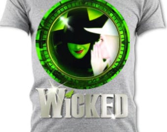 ウィキッド・ザ・ミュージカル ユニセックス コットンTシャツ