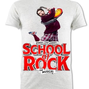 School of Rock the  Musical Unisex Cotton Tee, Broadway, West End Gift, Theater Lover Tee, Casual Fashion, Gift for Friends