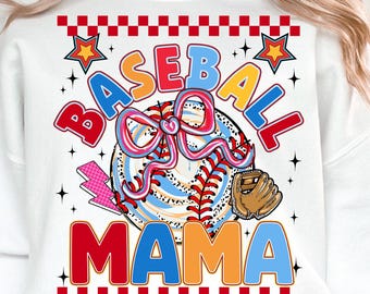 Retro baseball Mama Png Checkered, baseball Coquette Bow Png, Baseball Sublimation Png, Baseball Mom Png, baseball Bow Png, Baseball Clipart
