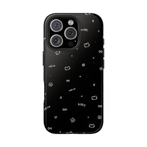 Funda resistente para teléfono con diseño de gatito, regalo para amantes de los gatos, elegante funda para teléfono, funda duradera para celular, accesorio con diseño de dibujos animados