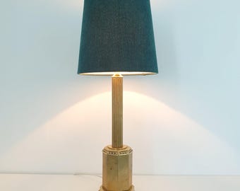 Vintage empire style brass table lamp