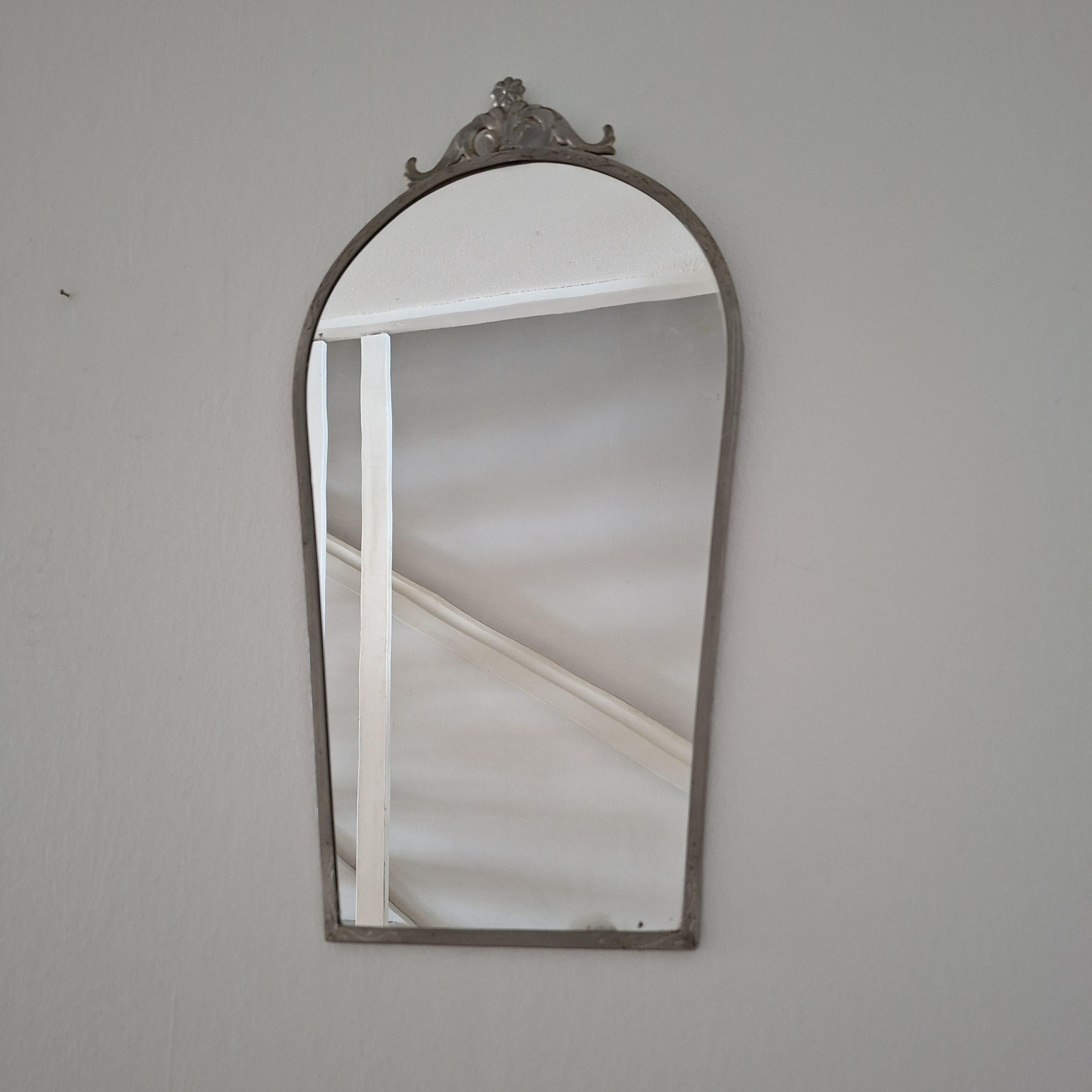 from Sweden＊Vintage mirror・* Vintage Swedish Wall Mirror – Marked “svensk Vara” – Antique Style