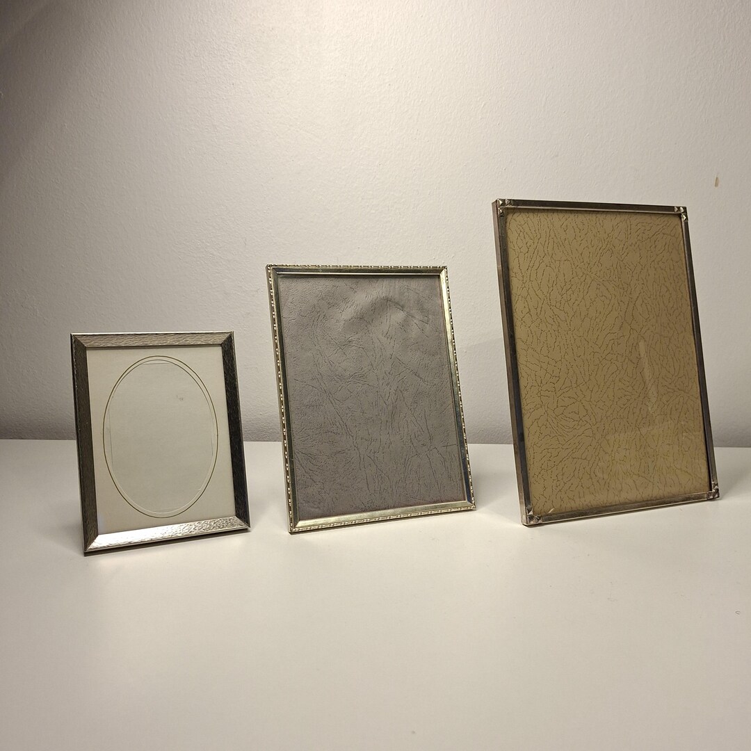 Vintage Set of 3 Picture Frames Photo Frame With Glass. Wall Gallery ...