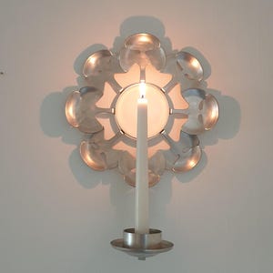Iron wall candle sconce swedish vintage candleholders candlestick wall lights mid century modern nordic scandinavian design lighting