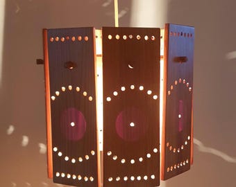Lampa wisząca z drewna sosnowego, lampa wisząca, szwedzka, nowoczesna, skandynawska lampa sufitowa