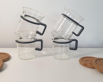 Bodum Captain Picard Earl Grey Teetassen, Bistro-Design von Carsten Jorgensen, 1980er Jahre. Star Trek: The Next Generation, Heißgetränkegläser