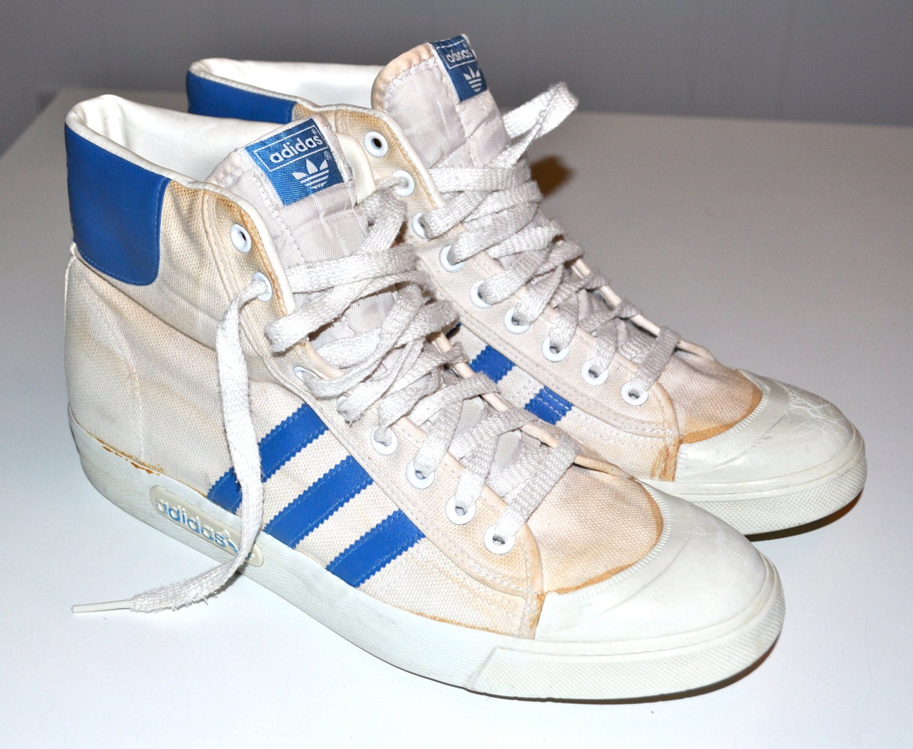 ADIDAS 1980s Top Sneakers Basketball Shoes Canvas - Etsy