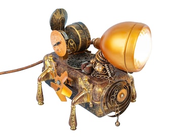 Steampunk atmosphere. A container for alcohol and cigarettes, a system for storing jewelry, badges, and medals...