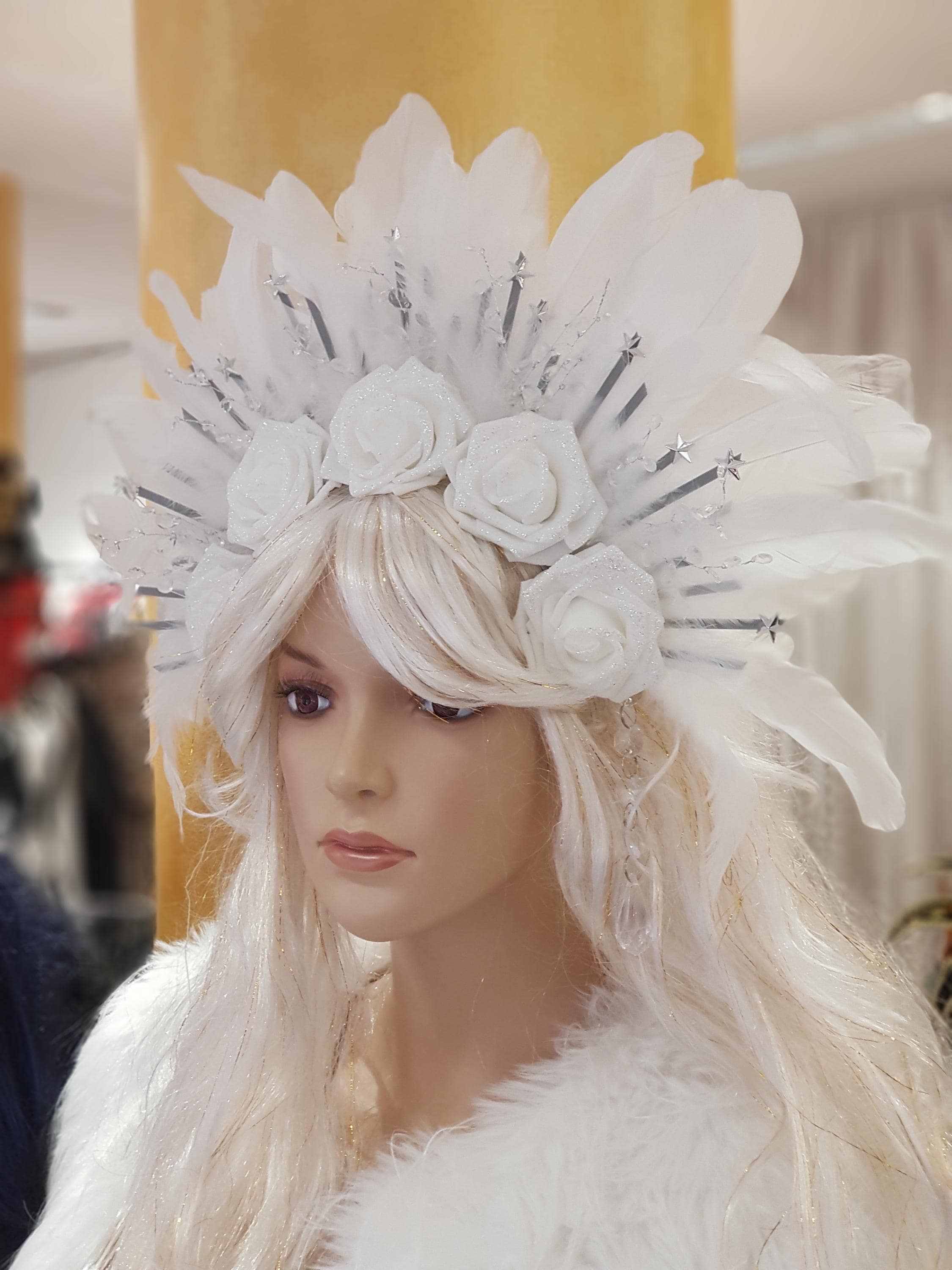 READY TO SHIP! White Flower Crown – Ethereal Bridal  display picture 3