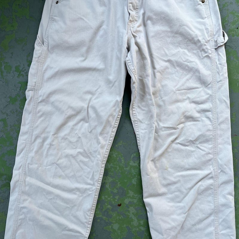Men's slacks pants, size W34 unclear Beige type Vintage Second Hand
