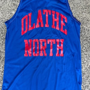 Vintage 80s Men&#39;s CHAMPION Nylon Olathe North Tank Shirt Sz Med Deadstock USA