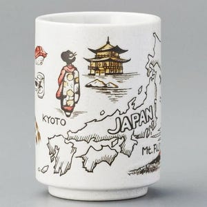 Xícaras de chá Yunomi para sushi da Mino Ware: conjunto de cerâmica japonesa artesanal