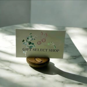 Porta biglietti da visita con fondi di caffè riciclati – Fatto a mano in Giappone – Regalo ecosostenibile – A forma di chicco di caffè – Decorazione etica per la scrivania