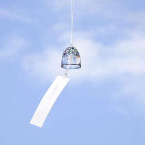Nebuta Wind Chime: Japanese Glass Furin Bell, Handmade Summer Decor