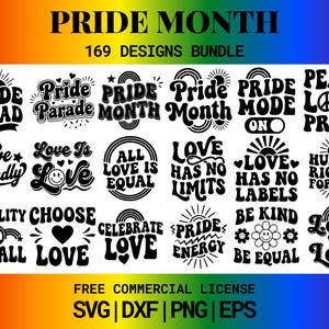 Pacote Gigante de Arquivos SVG para o Mês do Orgulho - 169 Frases LGBTQIA+ para Corte a Laser