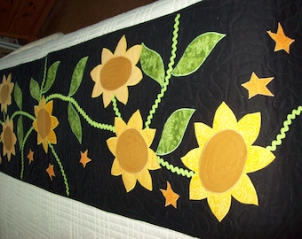 Sunflower table runner