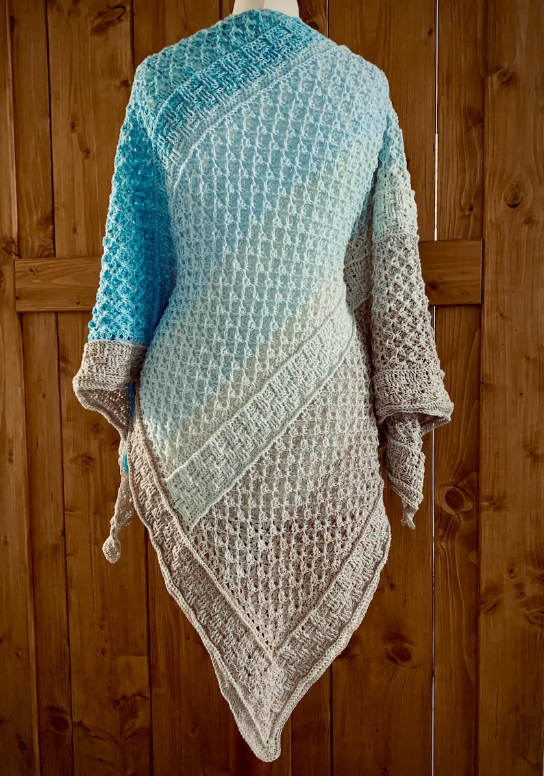 Crochet Pattern Shawl "capo Bianco" From the Küsten Kollektion - Etsy
