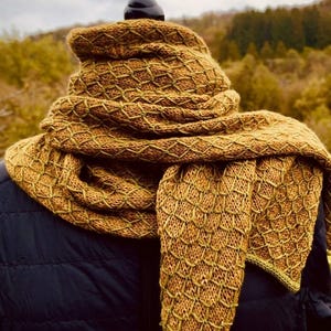 Strickanleitung Schal "Diamond Beach"