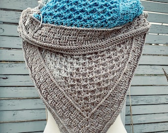 Crochet pattern shawl &quot;Capo Bianco&quot; from the Küsten Kollektion